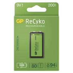 GP Nabíjecí baterie ReCyko - článek,9V,200mAh,1ks