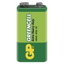 GP Zinková baterie Greencell 6F22, 9V, 1 ks