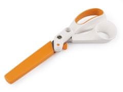 Fiskars Krejčovské nůžky na silné látky délka 21 cm - bílá oranžová