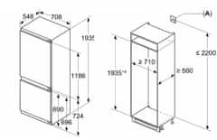 Bosch vestavná chladnička KBN96ADD0