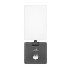 Maclean LED lampa s pohybovým senzorem, PIR pohybovým senzorem, šedá barva, 10W, IP65, 800lm, neutrální bílá barva (4000K) MCE516 GR