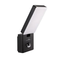 Maclean LED lampa s pohybovým senzorem, PIR pohybovým senzorem, černá, 10W, IP65, 800lm, neutrální bílá (4000K) MCE516 B
