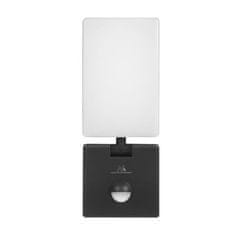 Maclean LED lampa s pohybovým senzorem, PIR pohybovým senzorem, černá, 10W, IP65, 800lm, neutrální bílá (4000K) MCE516 B