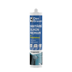 Den Braven Sanitární silikon PREMIUM, 280 ml, kartuše, transparentní