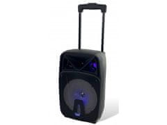 GGV W99 Bluetooth reproduktor, LED podsvícení, mikrofon, dálkové ovládání, 20 W, černá