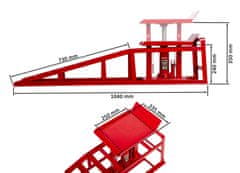 AHProfi Nájezdové rampy s hydraulickým zvedákem, pár - 2 t - AH019333