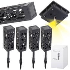 MG Standing Decor solární lampa 4ks, černá