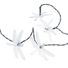 MG Dragonflies solární řetěz 30 LED 6.5m, farebná