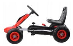 LEBULA Motokára pro děti červená rychlost pedál velká kola nafukovací pro děti brzda super dárek