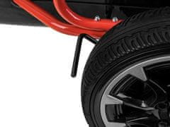 LEBULA Motokára pro děti abarth pedálová kola brzda skvělý super dárek černá