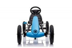 LEBULA Motokára pro děti závodní modrá pedálová velká kola nafukovací pro děti brzda super dárek