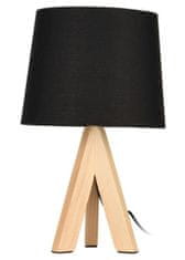 Dekorstyle Stolní lampa BOHO 29 cm černá/hnědá