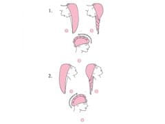 sarcia.eu Růžový dětský turban, měsíční ručník na vlasy 