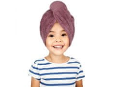 sarcia.eu Levandulový turban do vlasů pro dítě, měsíční ručník do vlasů 