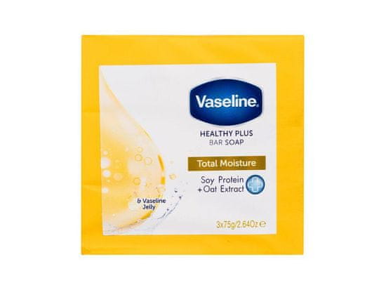 Vaseline 3x75g healthy plus bar soap total moisture