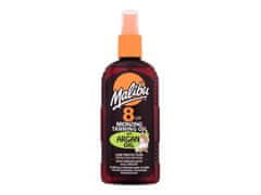 Malibu 200ml bronzing tanning oil argan oil spf8