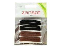 ZANSOT Zansot Elastické gumičky do vlasů, tkanina 8 ks černá + hnědá