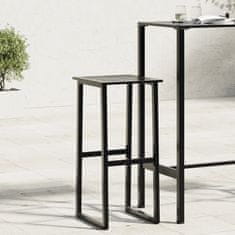 Petromila Barové stoličky 4 ks černé 38x38x80 cm práškově lakovaná ocel