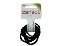 ZANSOT Zansot Elastická vlasová gumička malá, jemná tkanina 6 ks černá