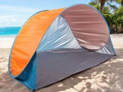 CoZy Plážový stan s UV ochranou 190x115x95 cm - modrý/oranžový