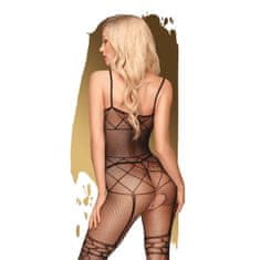 Penthouse Bodystocking Černá Sex Síťovina Otevřený Krok S-L