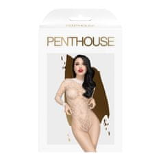 Penthouse Bílé Body Erotická Síťka Odkrytá Prsa Xl