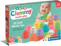 Clementoni Soft Clemmy Sada 20 měkkých kostek