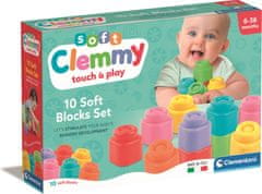 Clementoni Soft Clemmy Sada 10 měkkých kostek