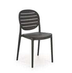 Intesi Židle Mindi v plastové černé barvě