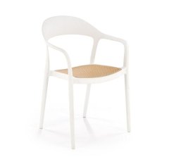 Intesi Židle Sorana bílá/přírodní