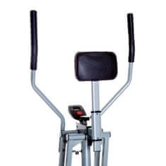 HOMCOM Cross Trainer Eliptický Trenažér Ergometr Rotoped S Lcd Displejem, Ocel, Stříbrná, 96X60X152Cm 