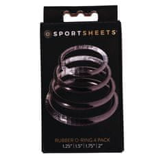 Sportsheets Sportsheets O-Rings Set 4 Assorted Sizes Black