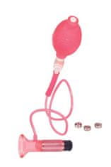 Seven Creations Pumpa-Clitoral Vibrating Pump - Clear Hot Pink