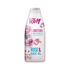 Keff Hydratační kondicionér na vlasy - Růže a Kukui olej, 500ml