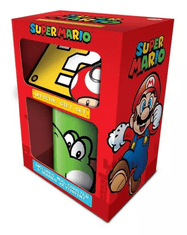 Dárkový set Super Mario - Yoshi (hrnek, podtácek, klíčenka)