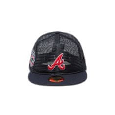 New Era Kšiltovka Atlanta Braves MLB Mesh Patch 59FIFTY Fitted Cap Navy 7 1/4 Modrá