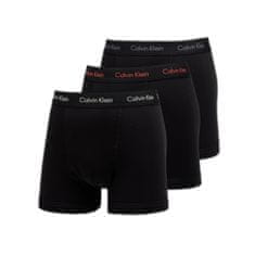 Calvin Klein Boxerky Cottontretch Classic Fit Boxer 3-Pack Black M Černá