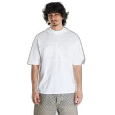 Calvin Klein Tričko Jeans Premium Monologo Tee White L Bílá