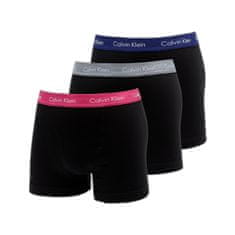 Calvin Klein Boxerky Cottontretch Classic Fit Boxers 3-Pack Black L Černá