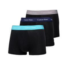 Calvin Klein Boxerky Cottontretch Low Rise Trunk 3-Pack Black L Černá