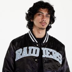 New Era Bomber Las Vegas Raiders NFL Satin Black Bomber Jacket UNISEX Black/ White S Černá