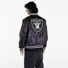 New Era Bomber Las Vegas Raiders NFL Satin Black Bomber Jacket UNISEX Black/ White S Černá