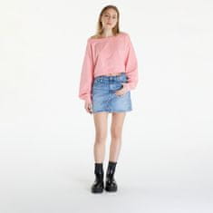 Tommy Hilfiger Mikina Tommy Jeans Cropped Off Shoulder Sweatshirt Pink S Růžová