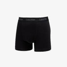 Calvin Klein Boxerky Cottontretch Classic Fit Boxer 3-Pack Black M Černá