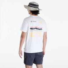 Columbia Tričko Explorers Canyon Backhortleeve Tee White/ Heritage L Bílá