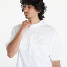 Calvin Klein Tričko Jeans Premium Monologo Tee White L Bílá