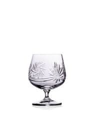 Bohemia Crystal Ručně broušené sklenice na Brandy a koňak (set po 6ks)