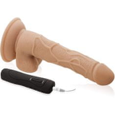 XSARA Gelový realistický vibrátor s přísavkou - 6 sex funkcí - 70430329