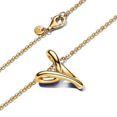 Pandora Stylový pozlacený náhrdelník Shine 363272C00