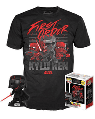 Tričko Star Wars - Kylo Ren + figurka Funko (velikost M)